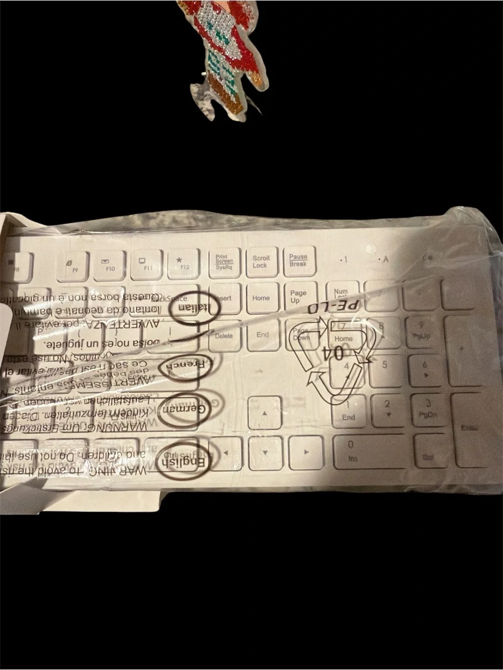 Wireless Keyboard and Mouse Combo - White